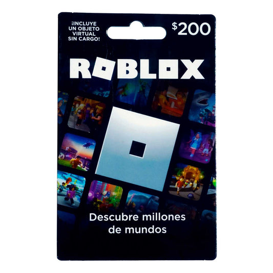 Tarjeta Prepagada Roblox Física de $200
