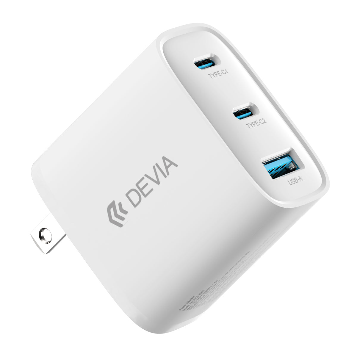 Cargador Devia Speed 65W 2Tc-1