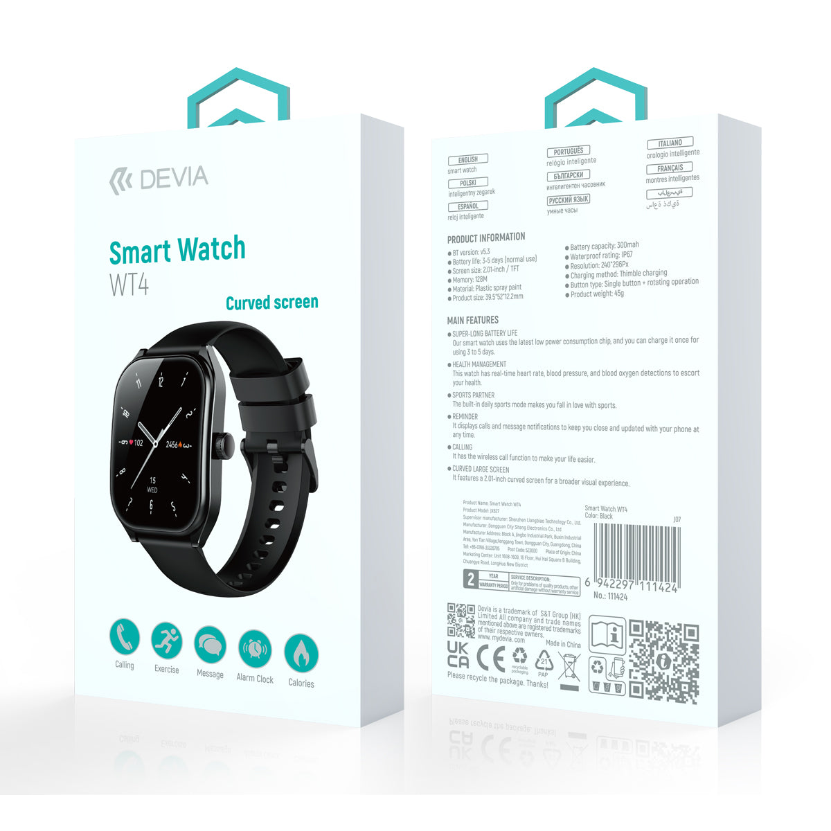 Smartwatch Devia WT4