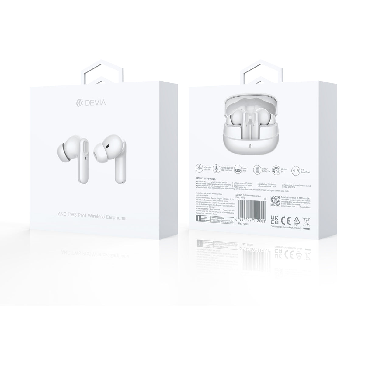 Audífonos Devia TWS Pro 1 Wireless