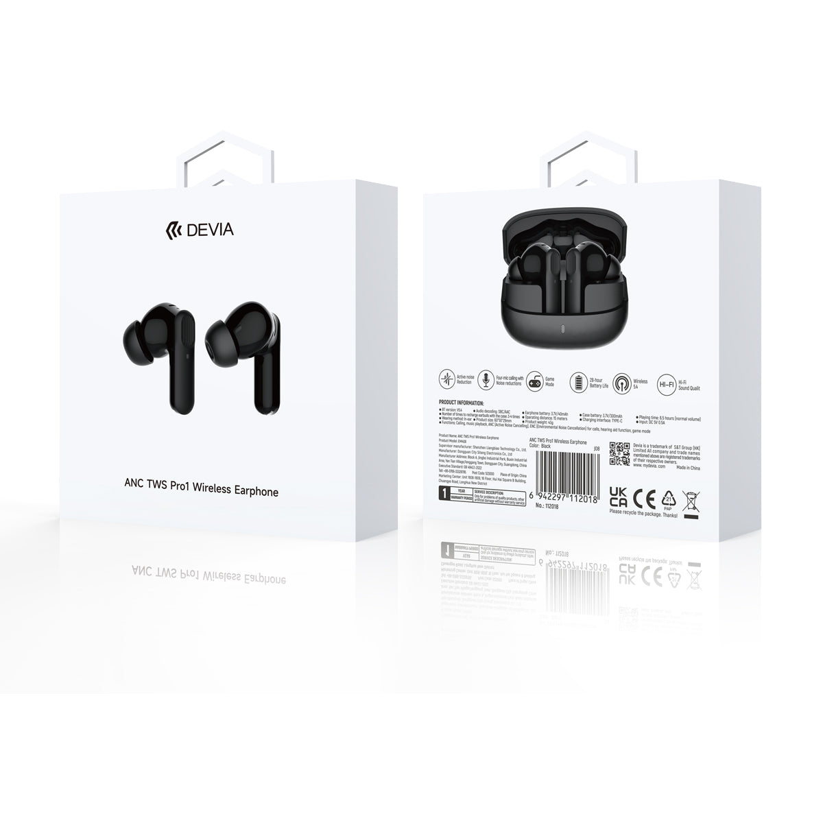 Audífonos Devia TWS Pro 1 Wireless