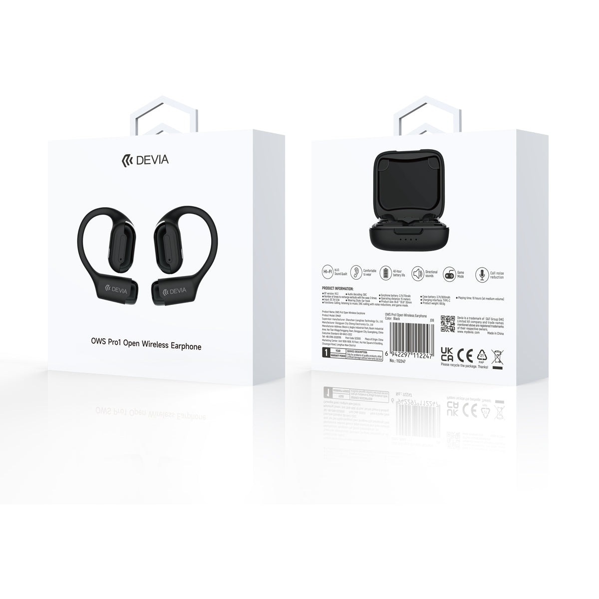 Audífonos Devia OWS Pro1 Open Wireless