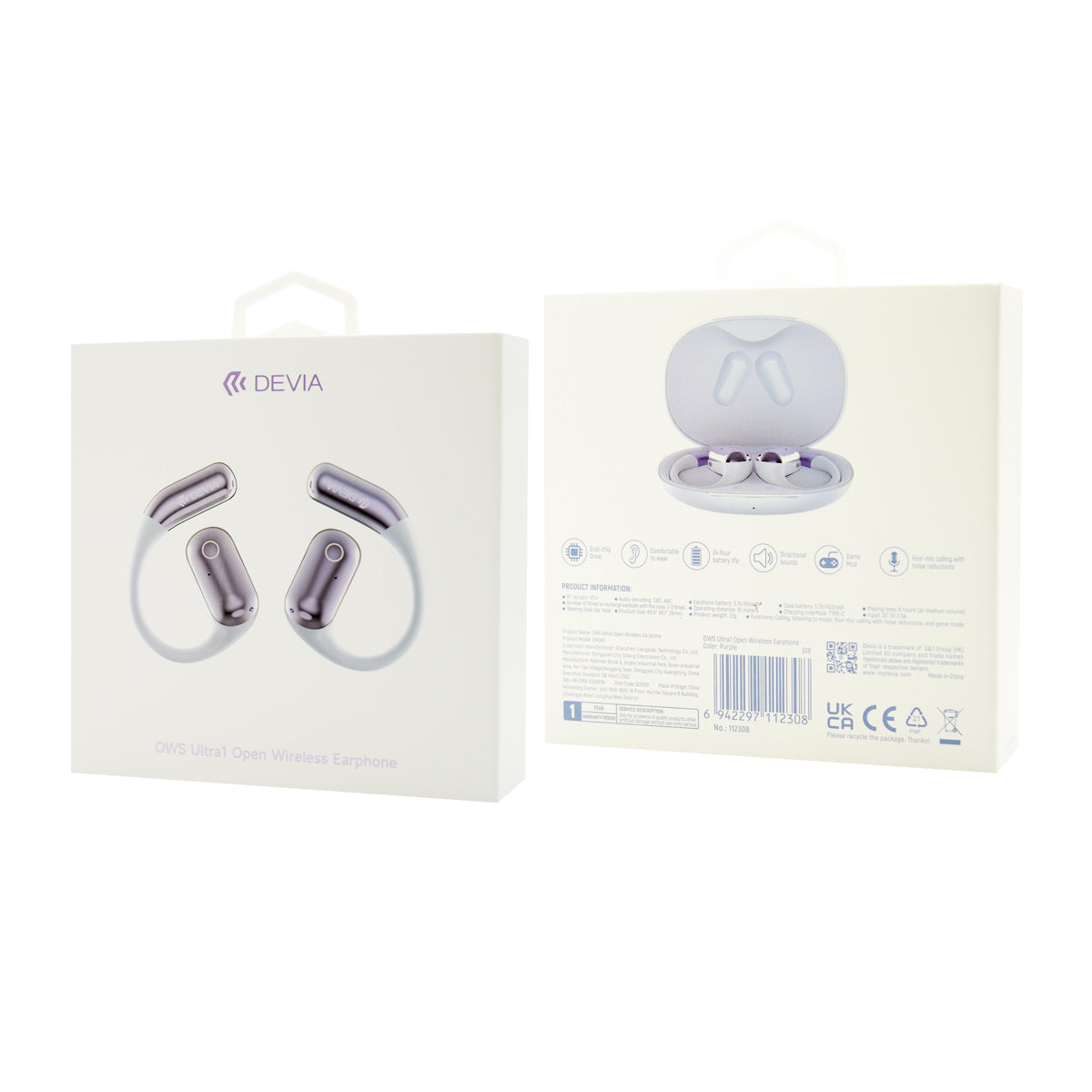 Audífonos Devia OWS Ultra1 Open Wireless