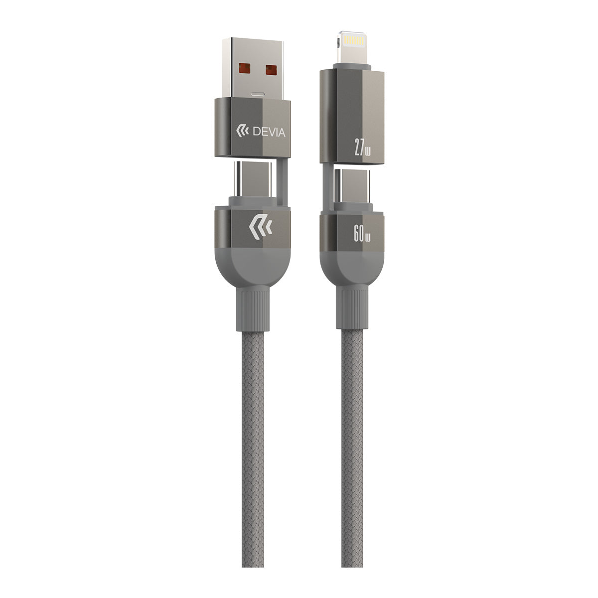Cable Devia 4En1 Magnetic Usb-C-C-Ligt 1.2M