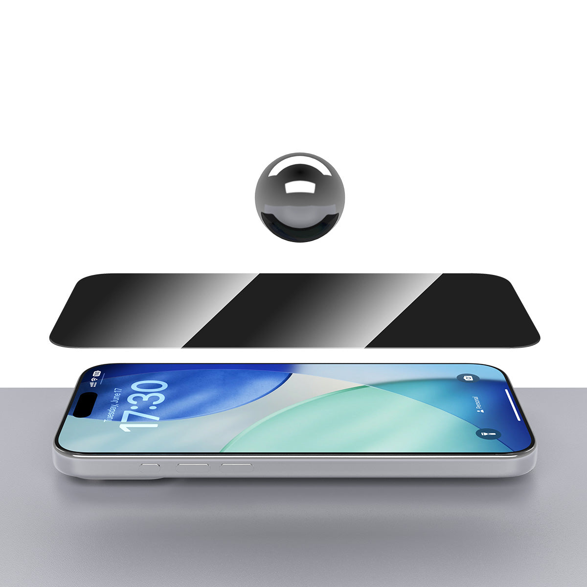 Mica Devia Cristal Tem Privacy iPhone 17 Pro