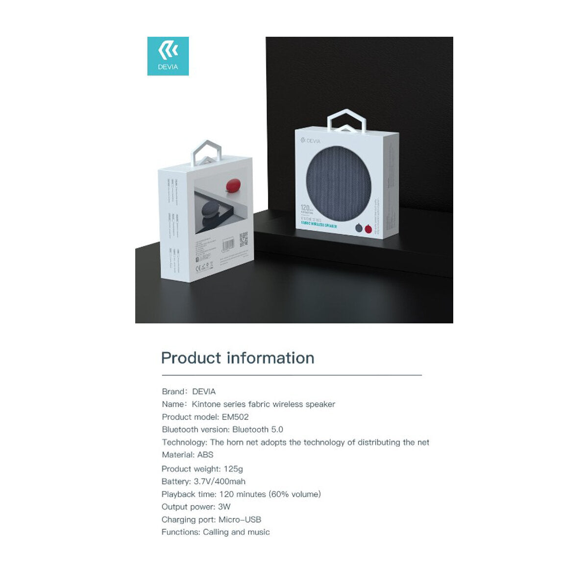 Bocina Devia Fabric Speak