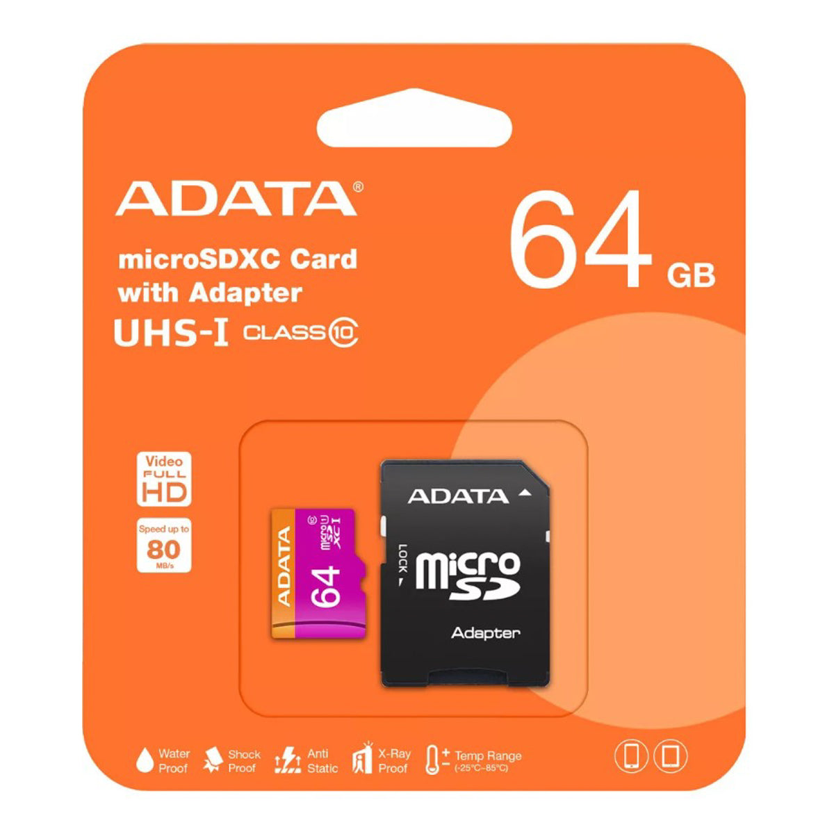 Memoria Adata Micro SD Clase 10 64GB