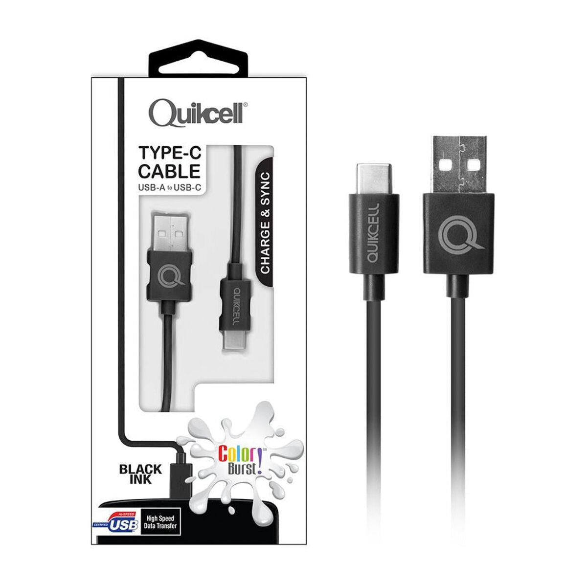 Cable Quikcell USB a a Tipo C 1.8m