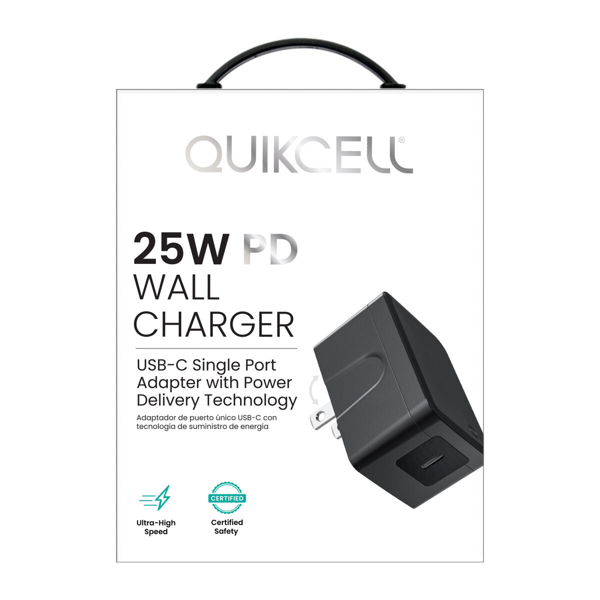 Cargador Quikcell Pared 25W Tipo-C