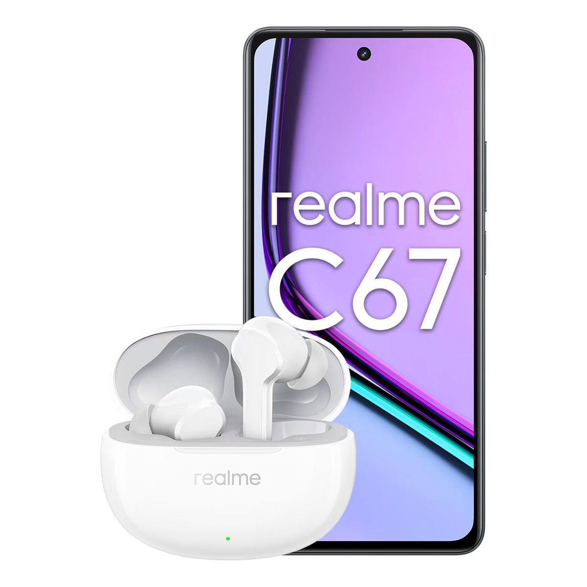 Realme C67+ Audífonos Realme Buds T100